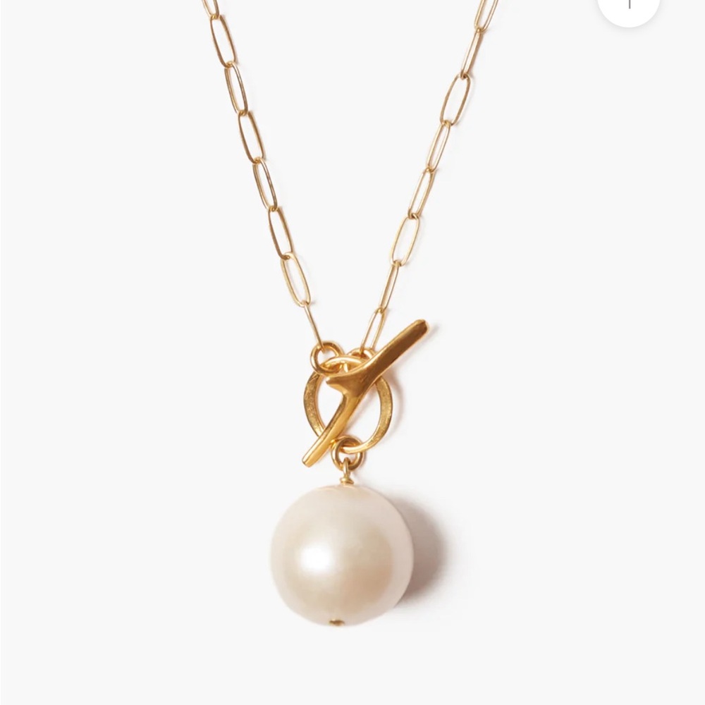 Chan Luu Gold Necklace with Pearl Pendant